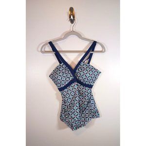 Boden Women's Corsica V-Neck Adjustable Strap Tankini Top Size 12